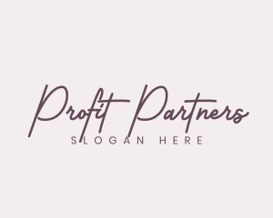 Cursive Feminine Fashion  logo design