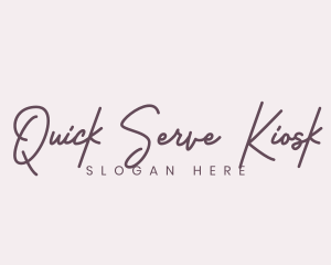 Cursive Feminine Fashion  logo design