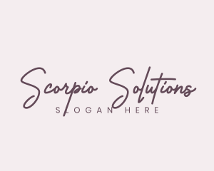 Cursive Feminine Fashion  logo design