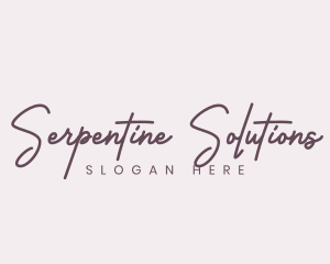 Cursive Feminine Fashion  logo design