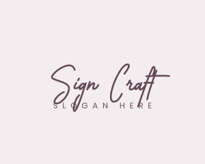 Sign - Cursive Feminine Fashion logo design