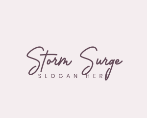 Cursive Feminine Fashion  logo design