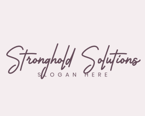 Cursive Feminine Fashion  logo design