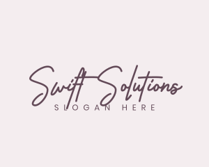 Cursive Feminine Fashion  logo design