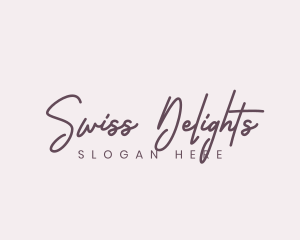 Cursive Feminine Fashion  logo design