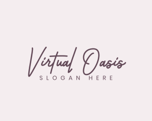 Cursive Feminine Fashion  logo design