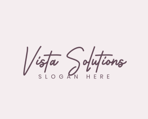 Cursive Feminine Fashion  logo design