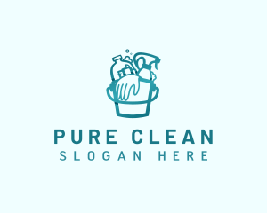 Janitorial Cleaning Sanitation logo design