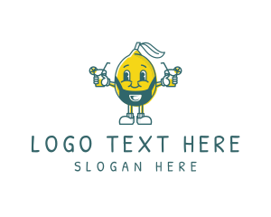 Small Business - Retro Lemon Drinks logo design