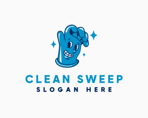 Custodian - Clean Glove Housekeeping logo design