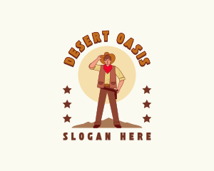 Cowboy Desert Saloon logo design