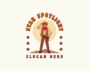 Cowboy Desert Saloon logo design