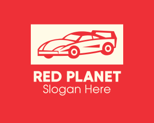 Red Sports Car logo design