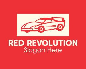 Red Sports Car logo design