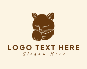 Pet Cat Animal logo design