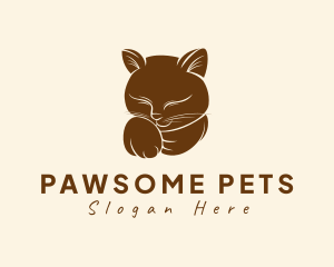 Pet Cat Animal logo design