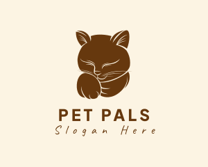 Pet Cat Animal logo design