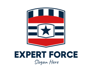 Authority - US American Shield logo design