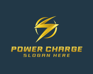 Lightning Energy Charging logo design