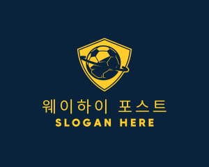 Gold Soccer Badge logo design