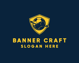 Gold Soccer Badge logo design