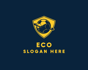 Gold Soccer Badge logo design