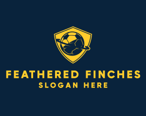 Gold Soccer Badge logo design