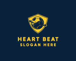 Gold Soccer Badge logo design