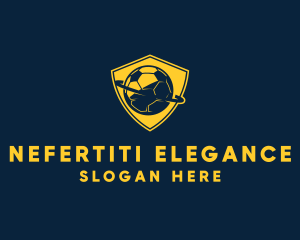 Gold Soccer Badge logo design