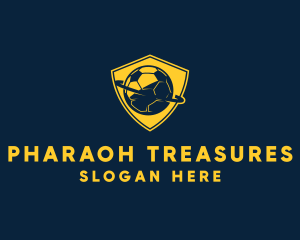 Gold Soccer Badge logo design