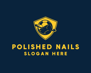 Gold Soccer Badge logo design