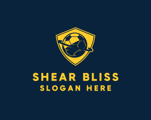 Gold Soccer Badge logo design