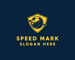 Gold Soccer Badge logo design