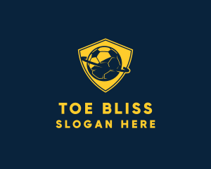 Gold Soccer Badge logo design