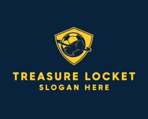 Gold Soccer Badge logo design