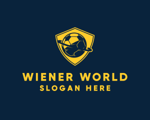 Gold Soccer Badge logo design