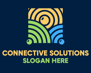 Network - Wifi Signal Network logo design