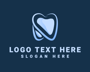 Orthodontist - Blue Dental Tooth logo design