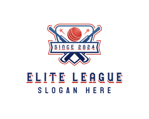 League - Cricket Sports League logo design