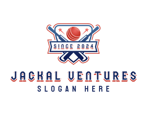 Cricket Sports League logo design