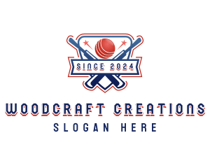 Cricket Sports League logo design