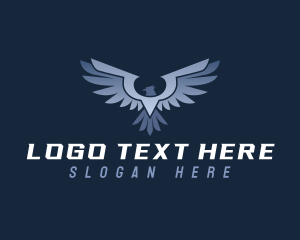 Metallic - Eagle Bird Wing logo design