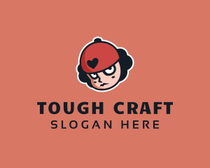 Tough Hiphop Woman logo design