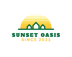 Sunset Neighborhood House logo design