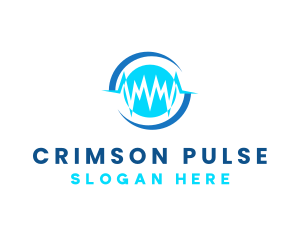 Medical Pulse Rate logo design