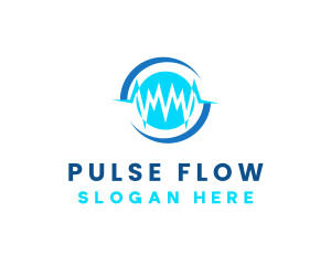 Medical Pulse Rate logo design