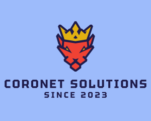 Coronet - Safari King Cat logo design