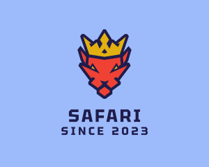 Safari King Cat logo design