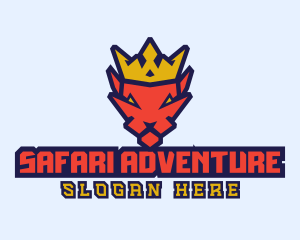 Safari King Cat logo design