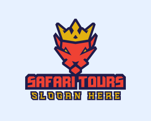 Safari King Cat logo design